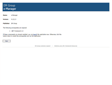 Tablet Screenshot of emanager.emgroup.be