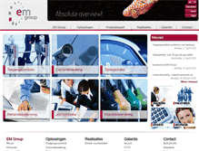 Tablet Screenshot of emgroup.be